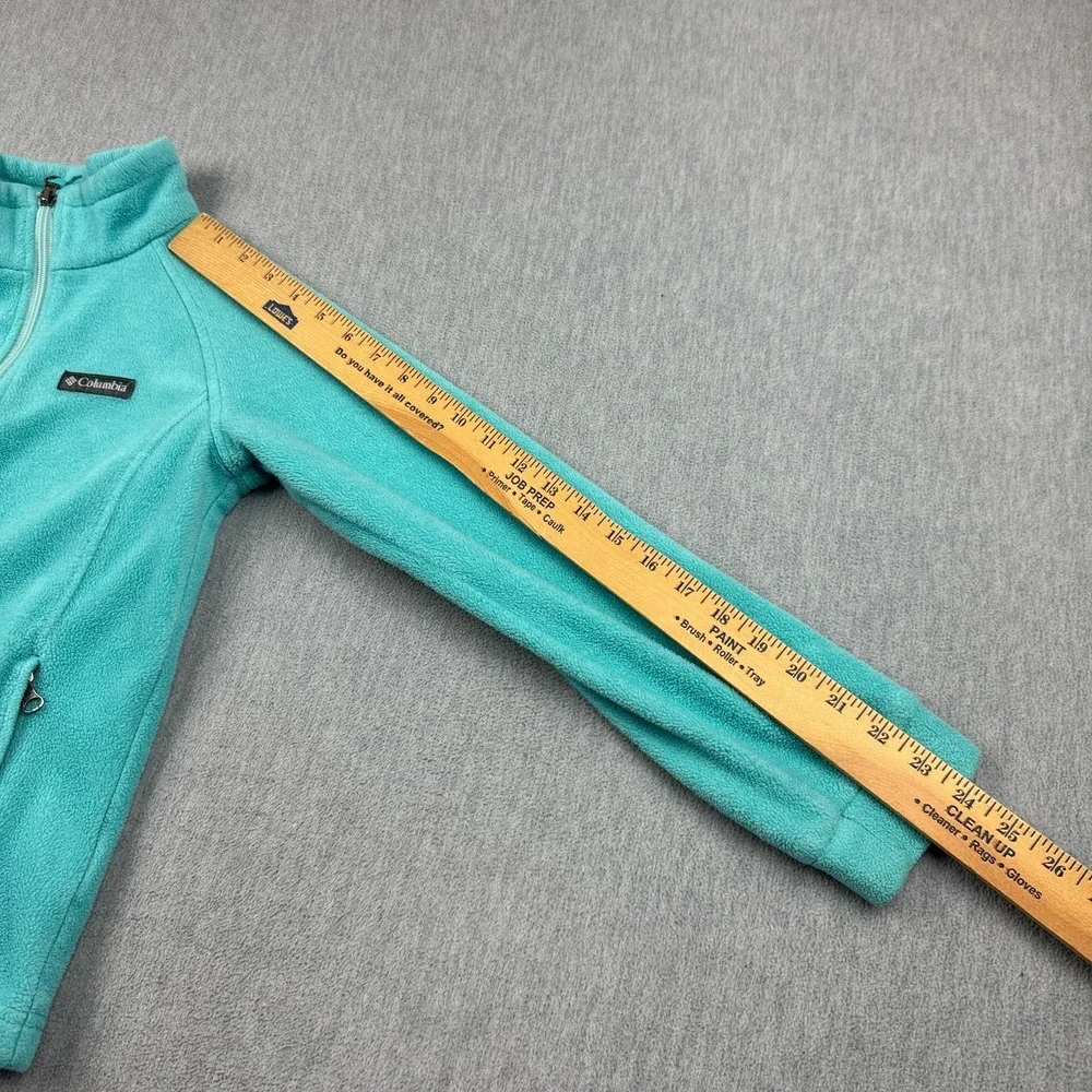 Columbia Jacket Girls Medium 10/12 Blue Benton Springs Fleece Full‎ Zip Kids
